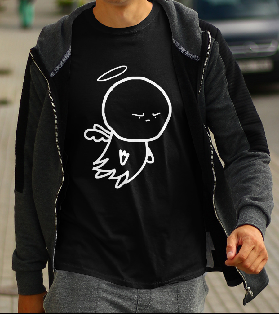 Angry Cherub Minimalist Line Art 836665 T-Shirt