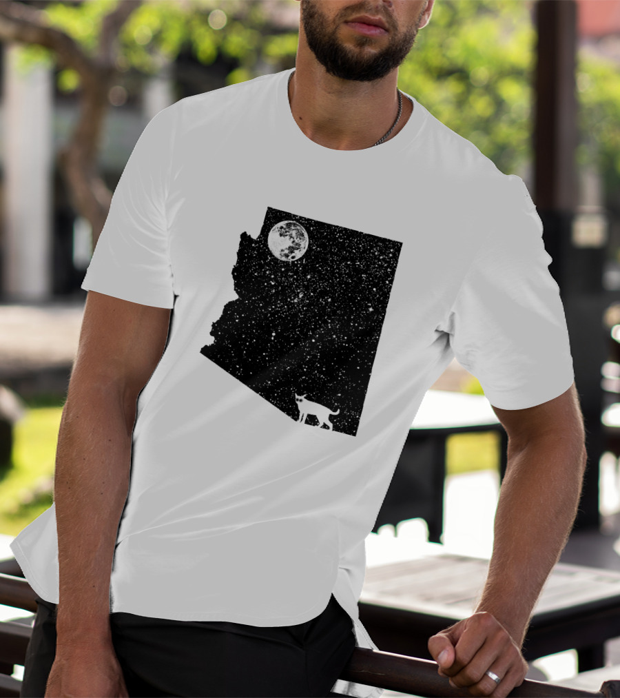 Arizona Cat Moon Silhouette 60047 T-Shirt