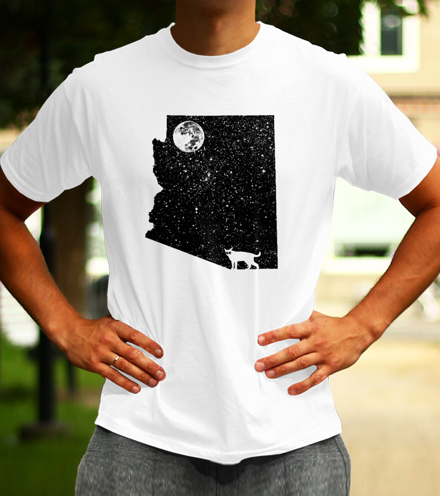 Arizona Cat Moon Silhouette 60047 T-Shirt