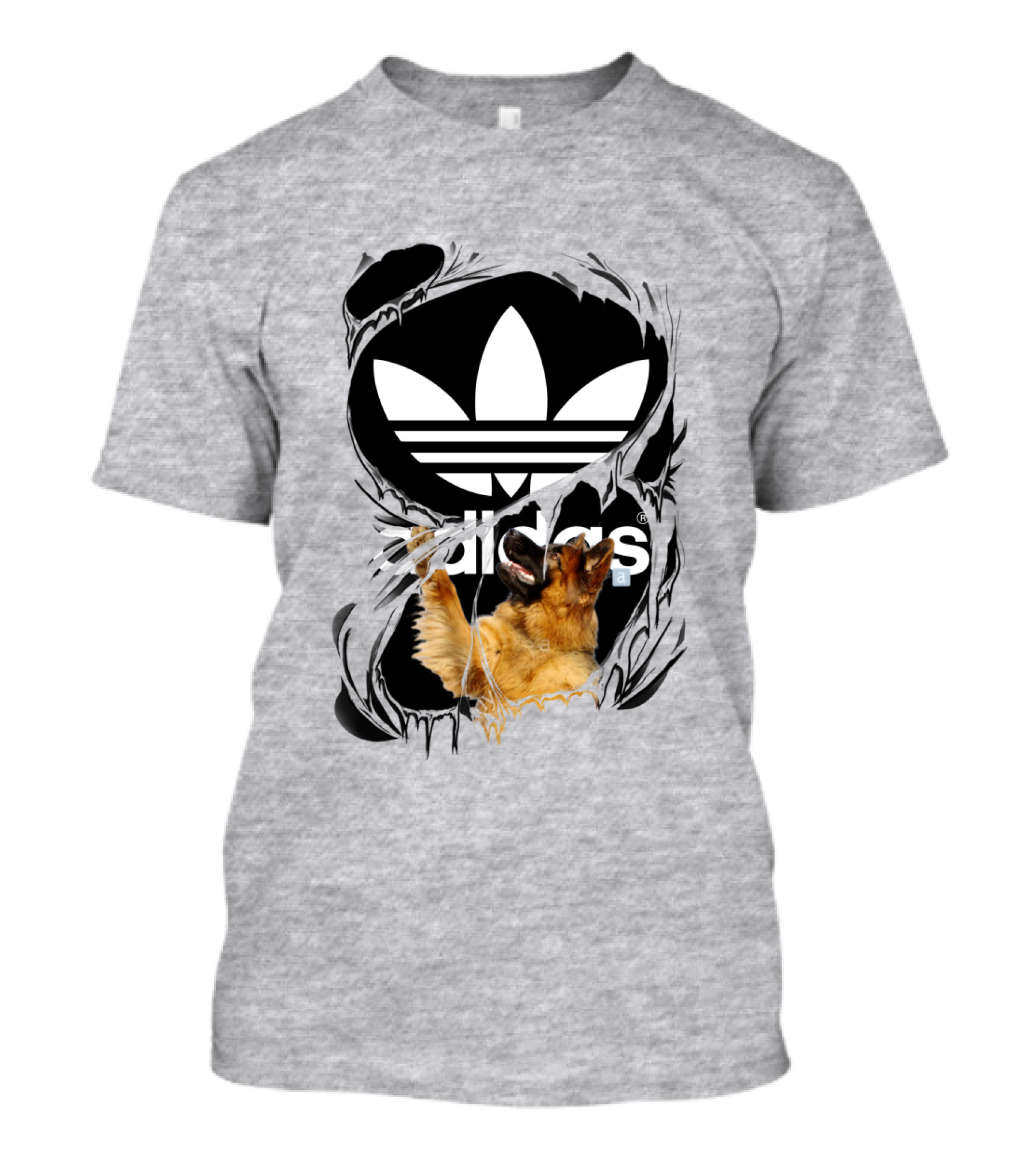 German Shepherd Torn T-Shirt