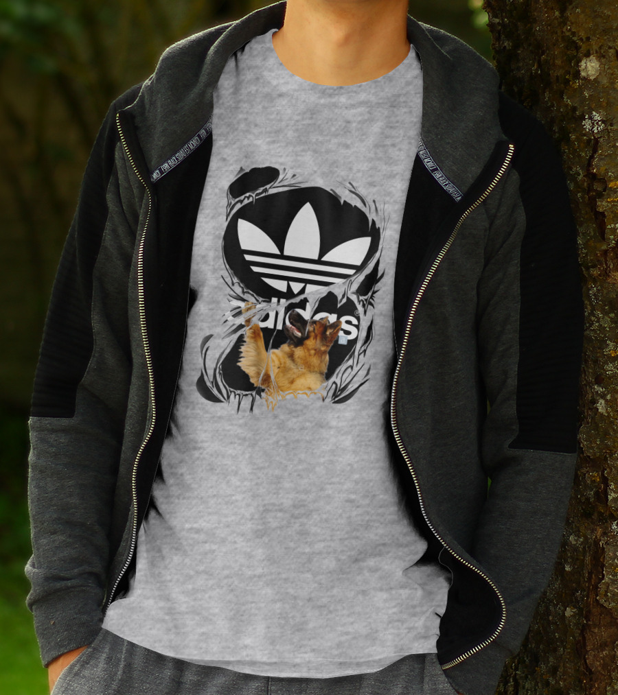 German Shepherd Torn T-Shirt