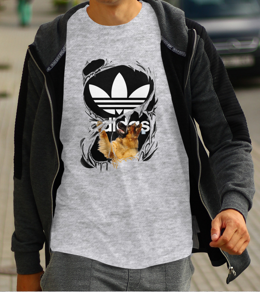 German Shepherd Torn T-Shirt