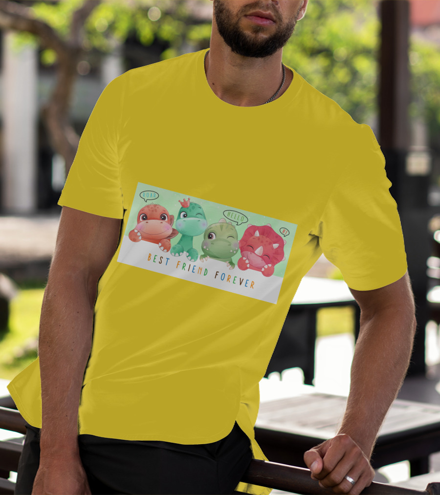 Dinosauria Best Friend Forever Roar Hello Hi T-Shirt