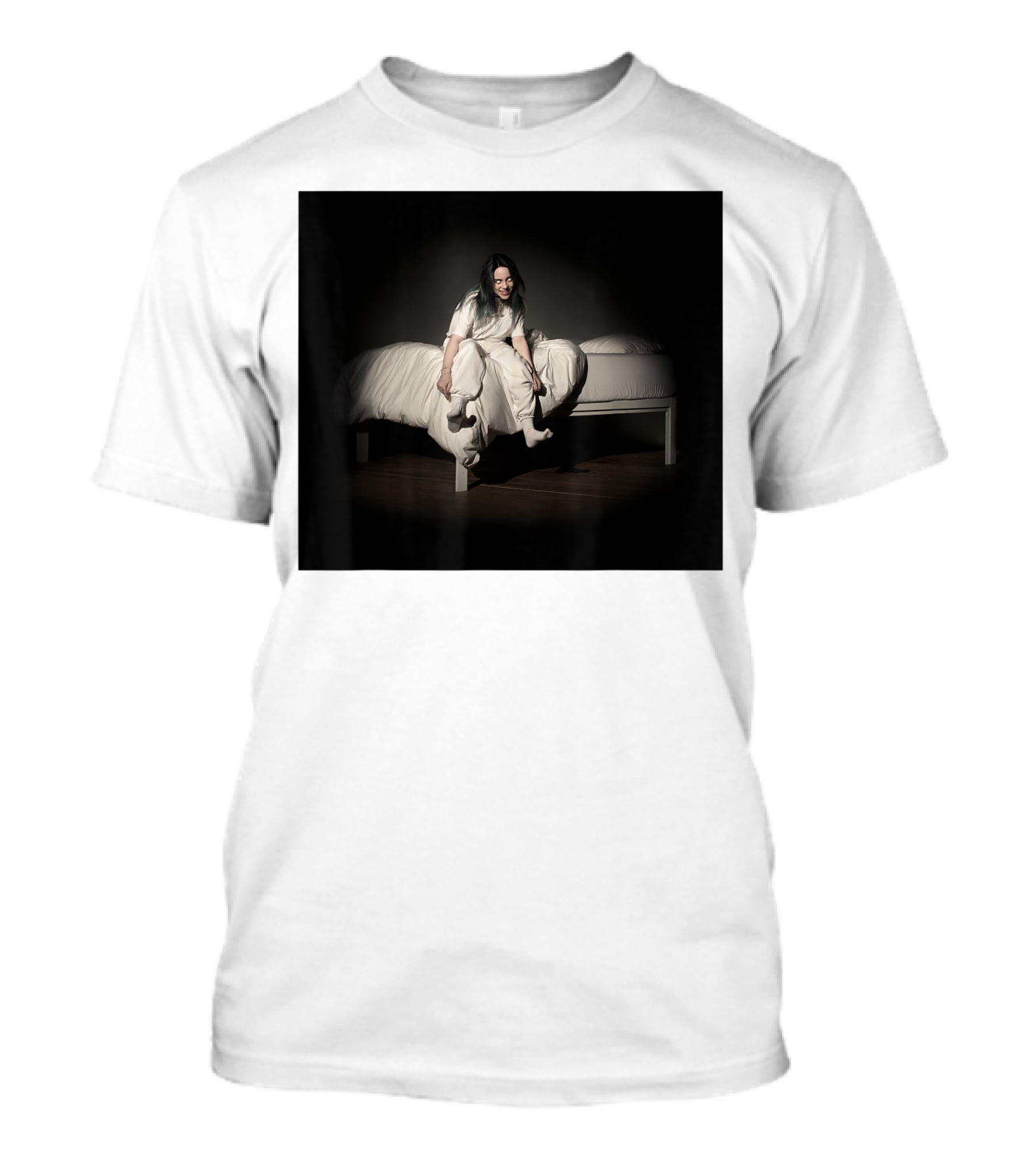 Billie Eilish Sweet Dreams Bed Scene White T-Shirt