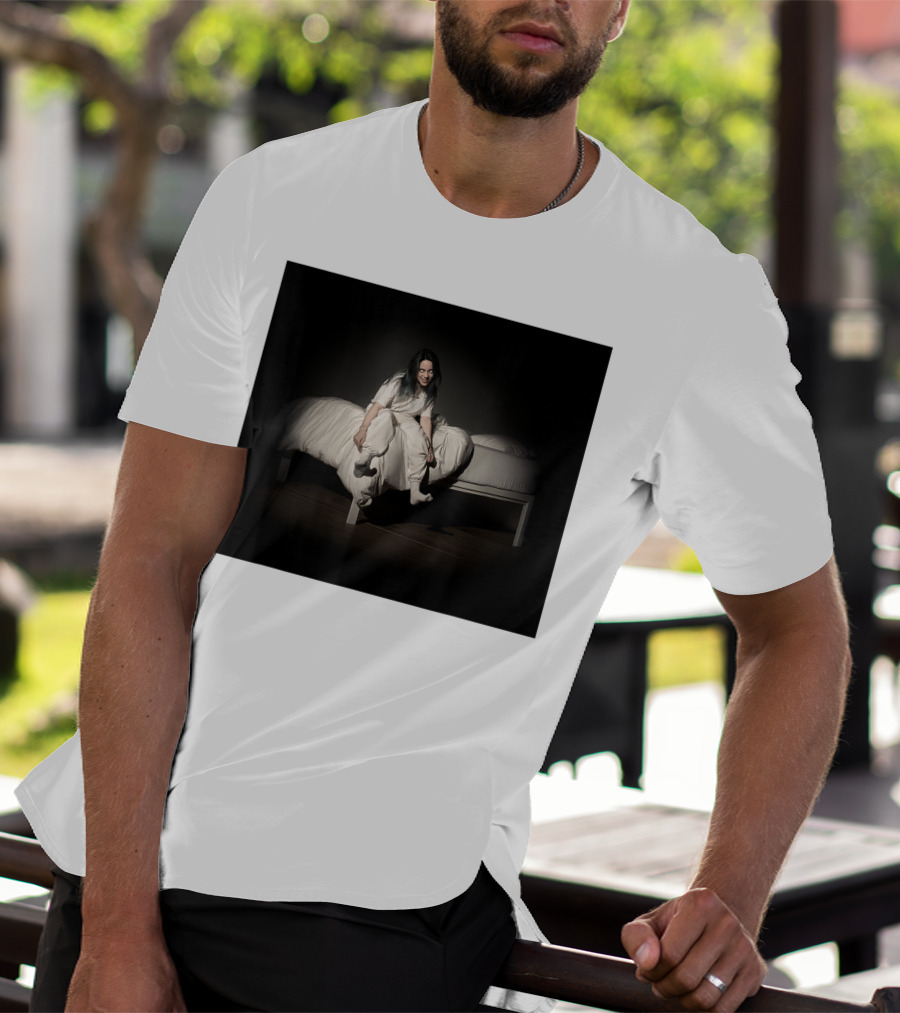 Billie Eilish Sweet Dreams Bed Scene White T-Shirt