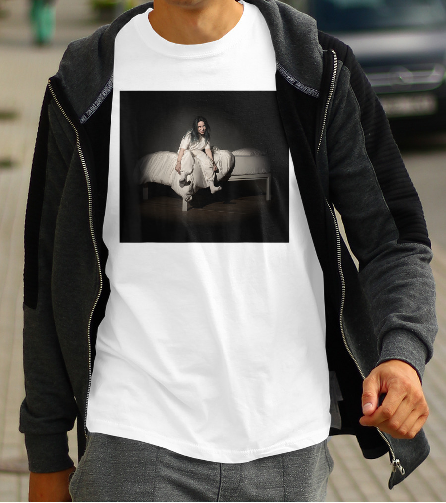 Billie Eilish Sweet Dreams Bed Scene White T-Shirt