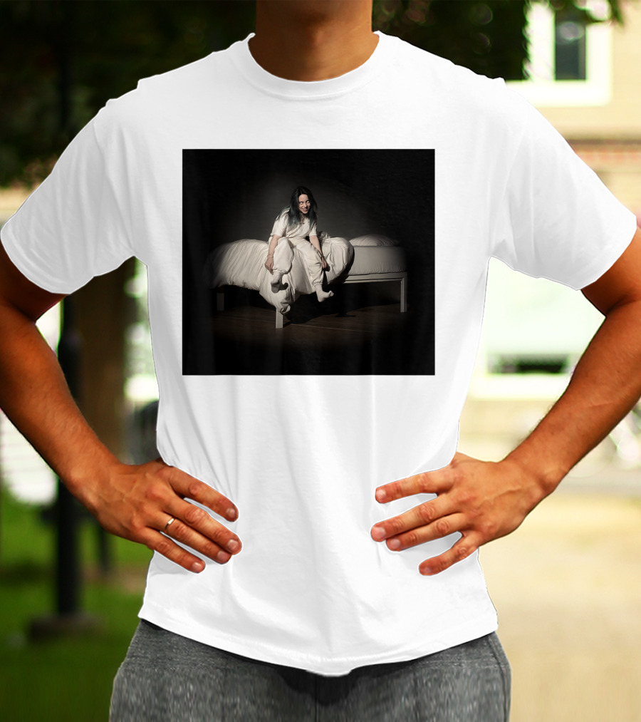 Billie Eilish Sweet Dreams Bed Scene White T-Shirt