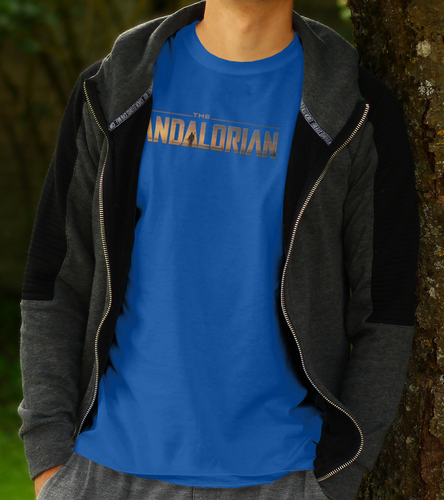 Star Wars The Mandalorian Series Logo Iconic Sunset T-Shirt