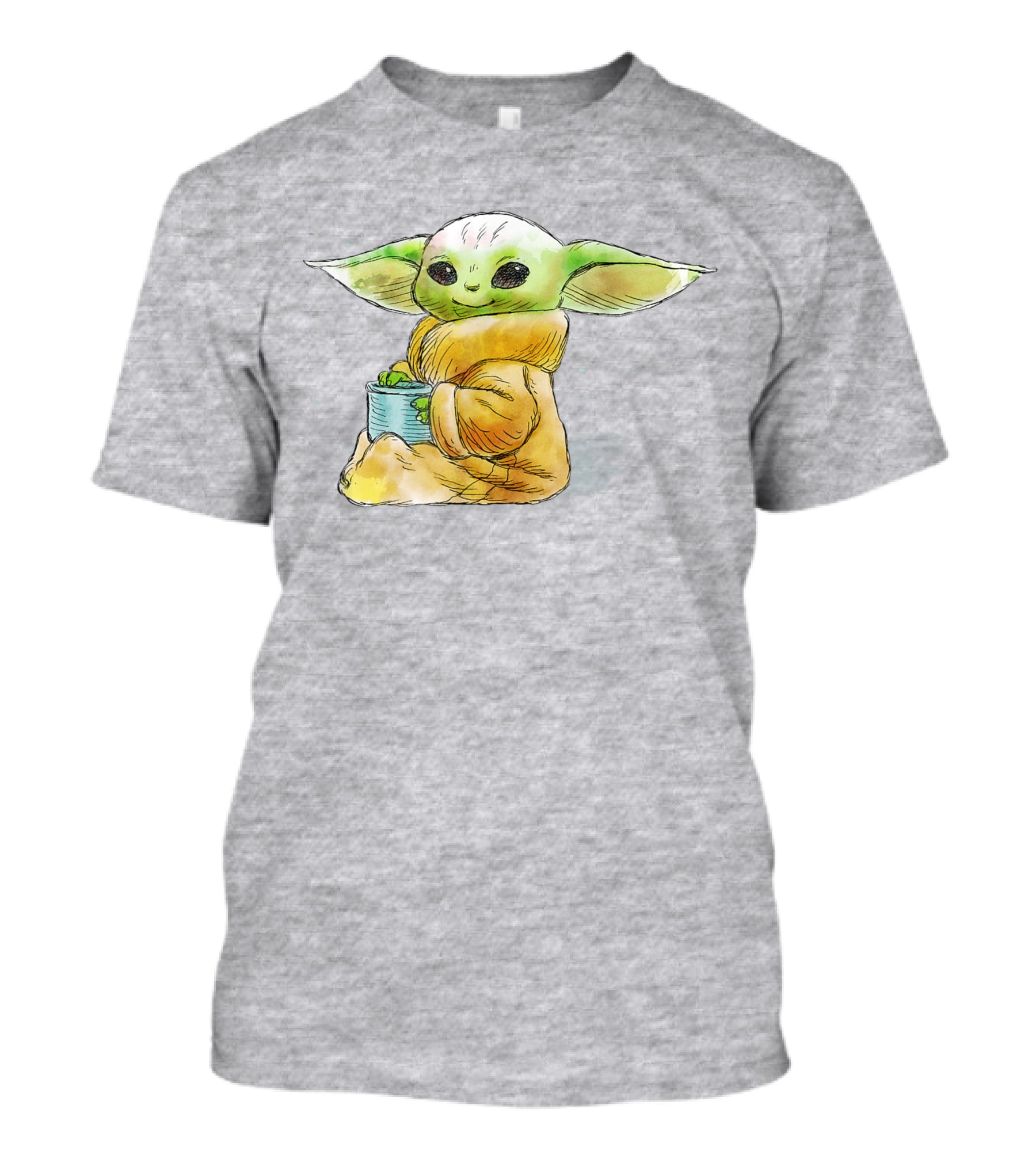 Star Wars The Mandalorian The Child Baby Yoda Drinking Soup T-Shirt