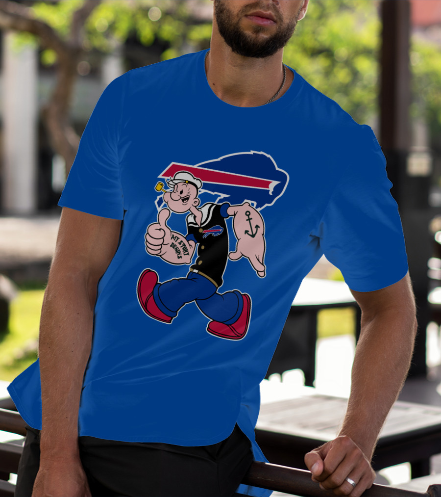 Buffalo Bills Popeye My Spirit Beanie T-Shirt