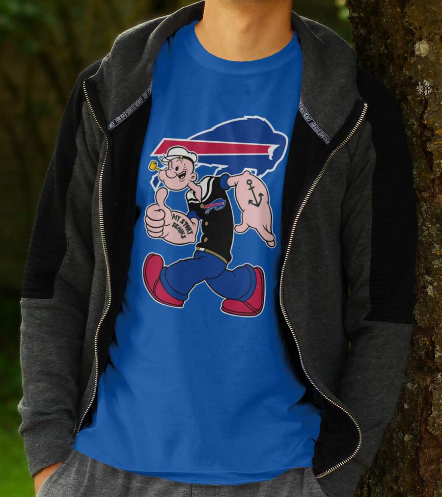Buffalo Bills Popeye My Spirit Beanie T-Shirt