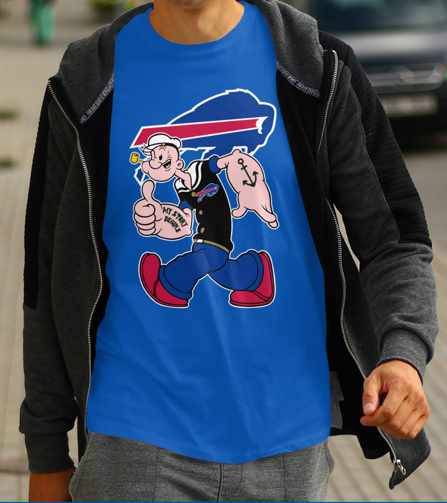 Buffalo Bills Popeye My Spirit Beanie T-Shirt