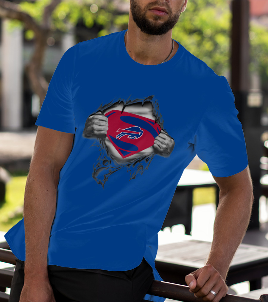 Buffalo Bills Superman Logo Unveiling T-Shirt