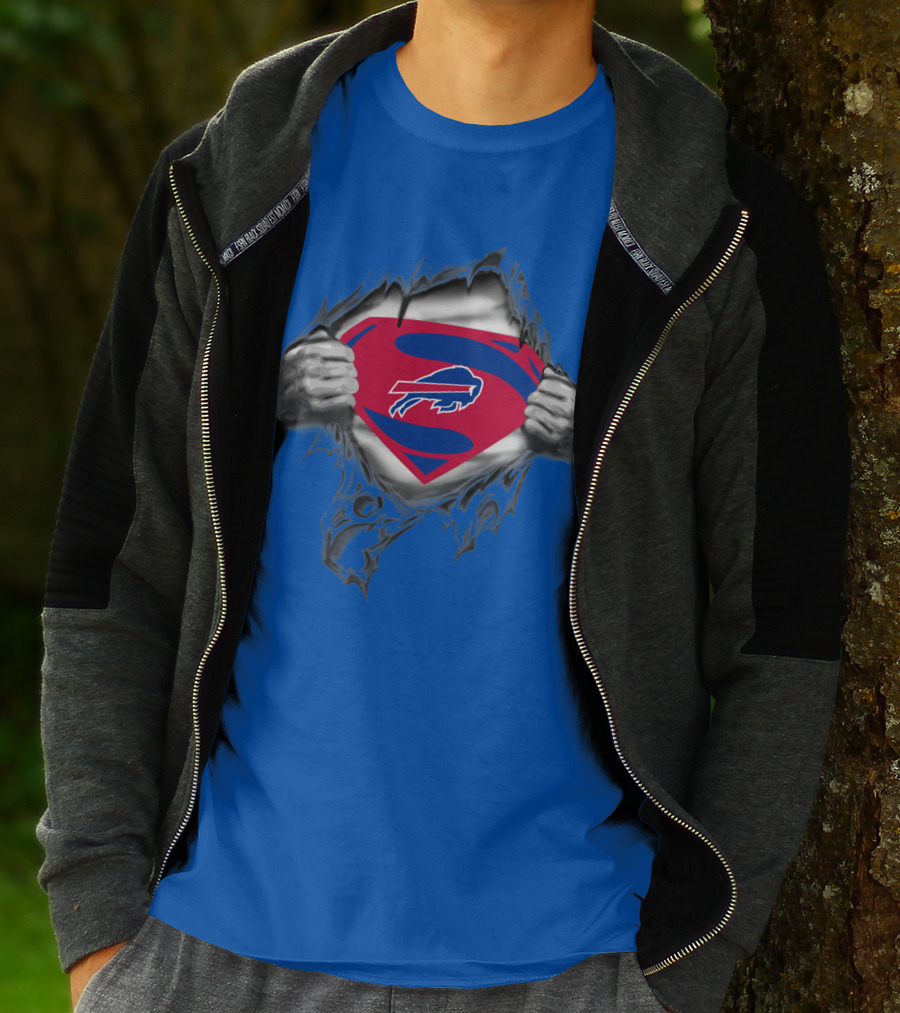 Buffalo Bills Superman Logo Unveiling T-Shirt