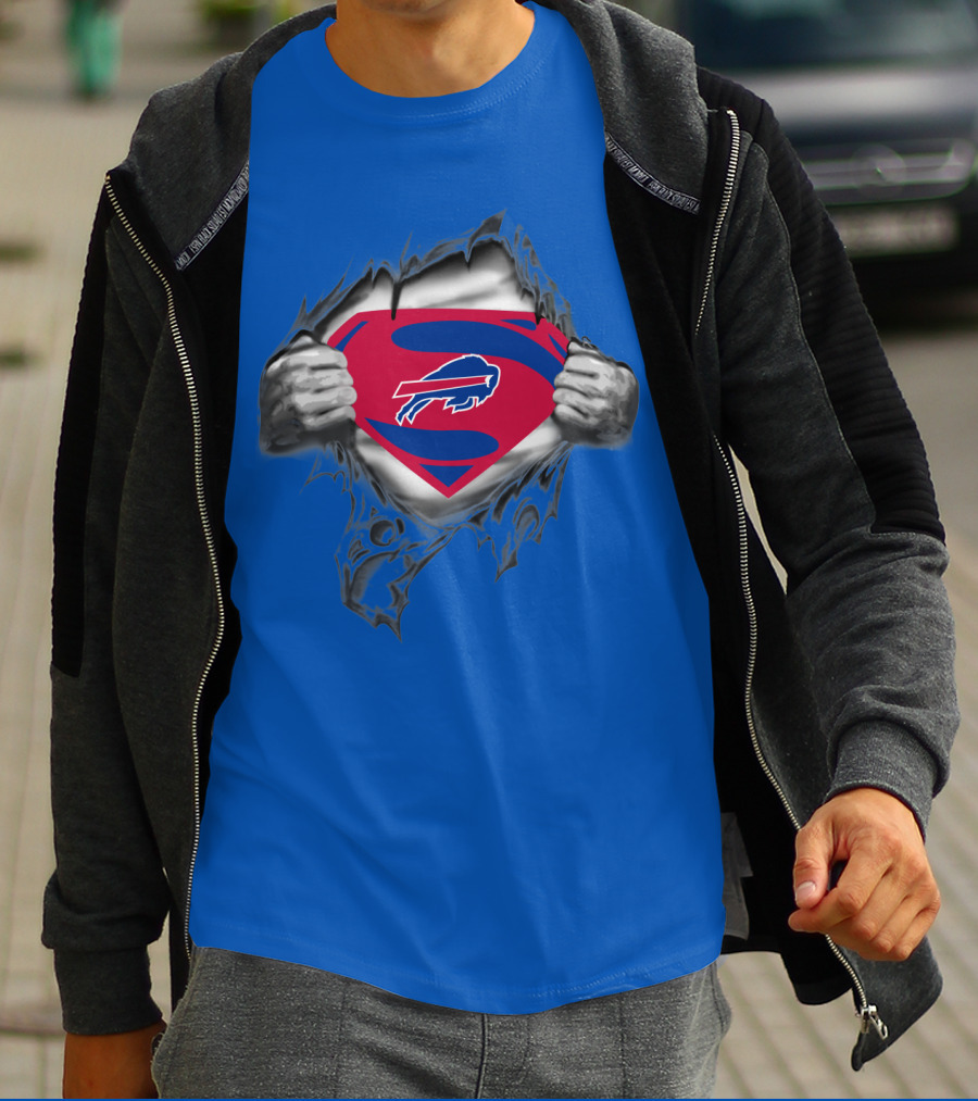 Buffalo Bills Superman Logo Unveiling T-Shirt