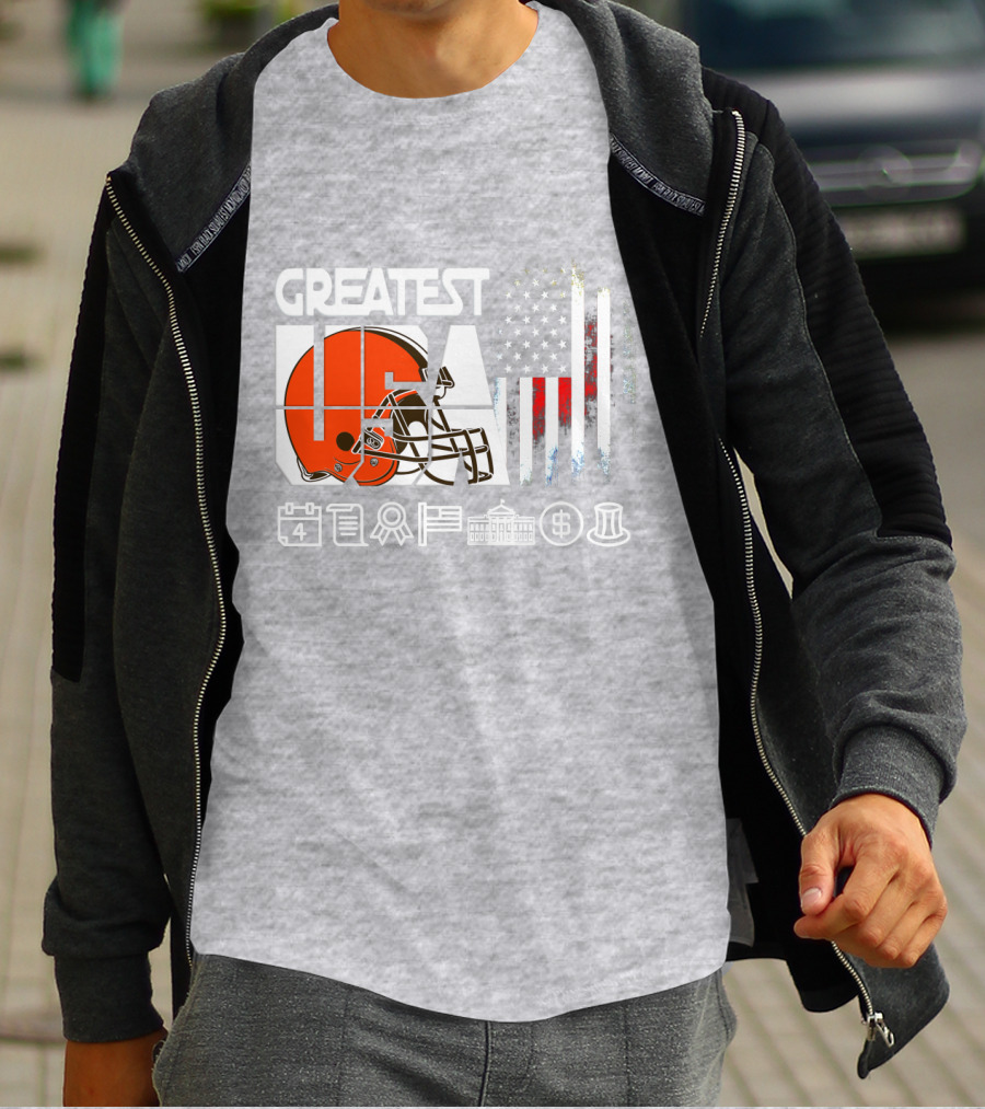 Greatest Usa America Football Helmets Calendar Flag Government Currency Traditions T-Shirt