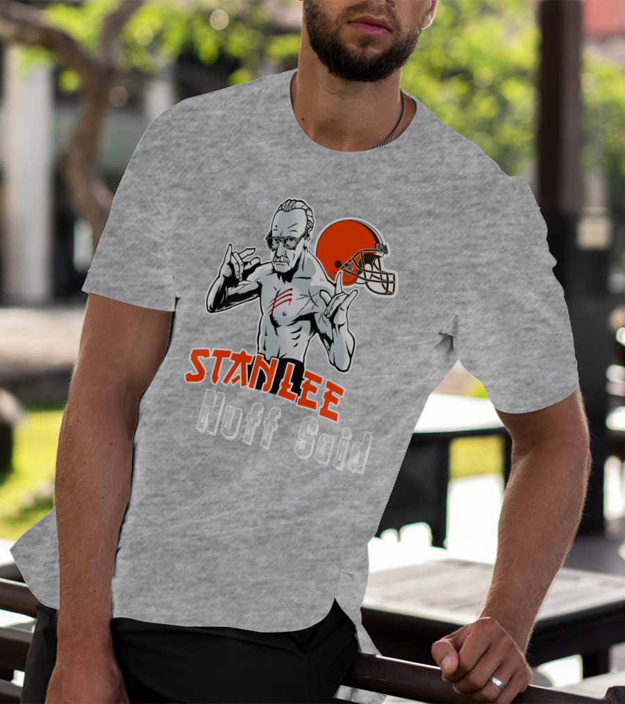 Stanlee Nuff Said Browns Helmet T-Shirt