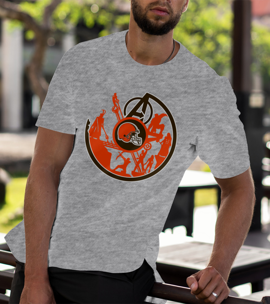 Cleveland Browns Avengers Mashup T-Shirt