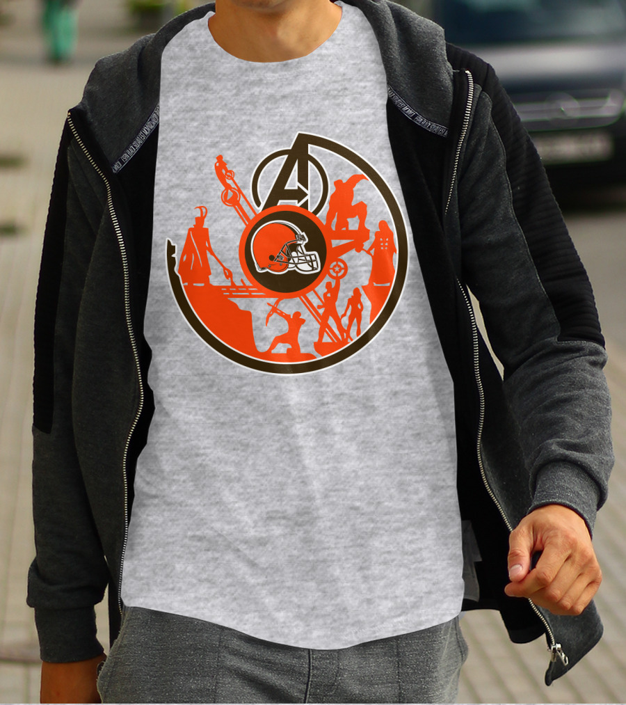 Cleveland Browns Avengers Mashup T-Shirt