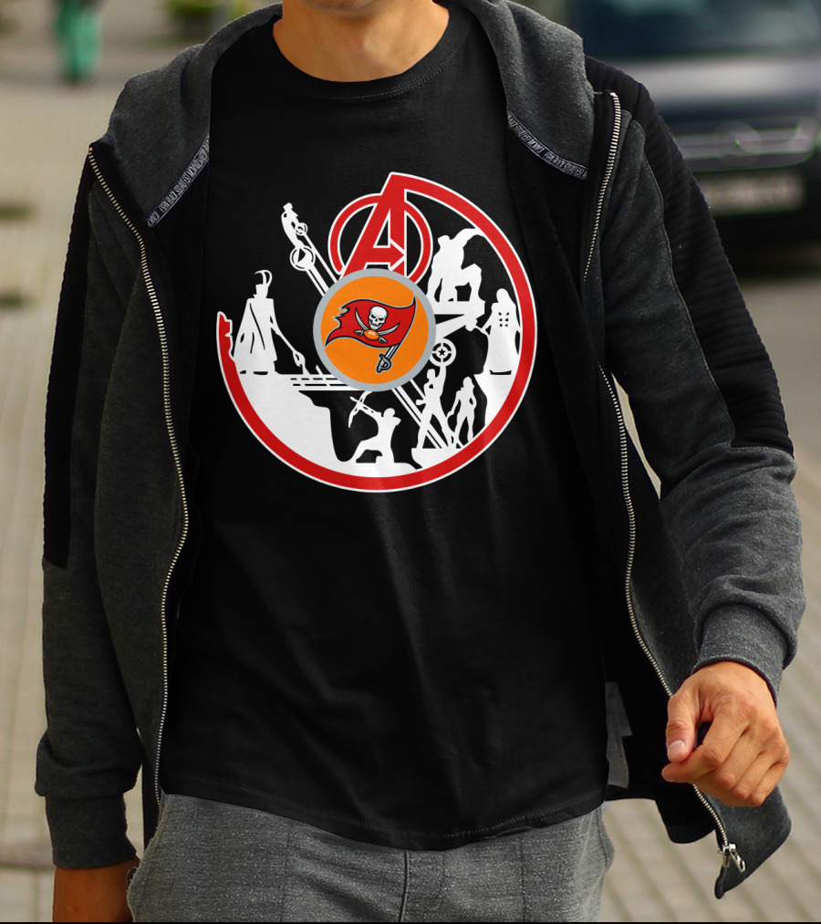 Avengers Buccaneers Crossover Silhouettes T-Shirt