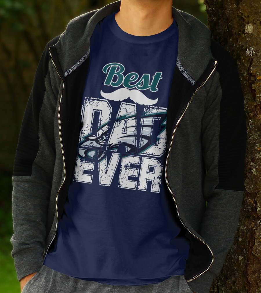 Best Dad Ever Eagles T-Shirt