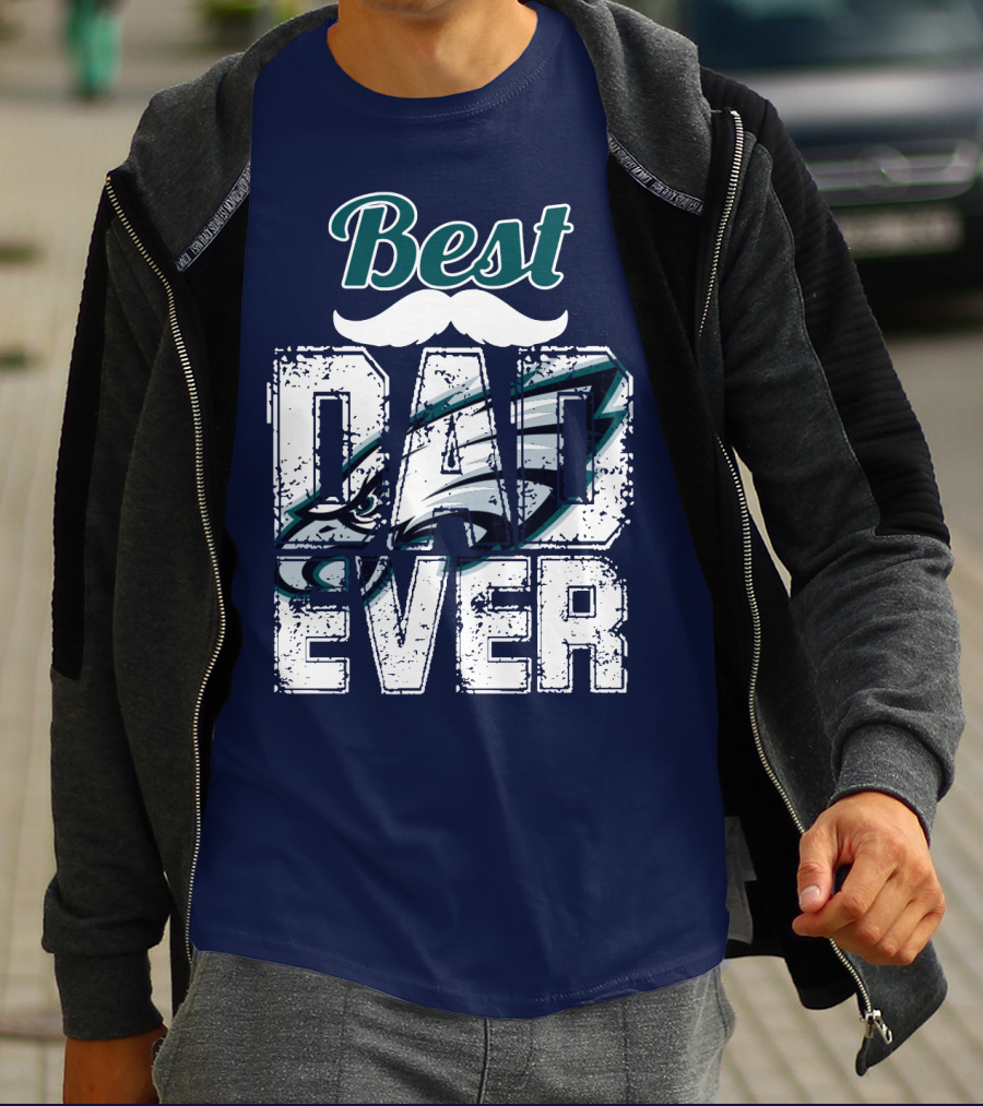 Best Dad Ever Eagles T-Shirt