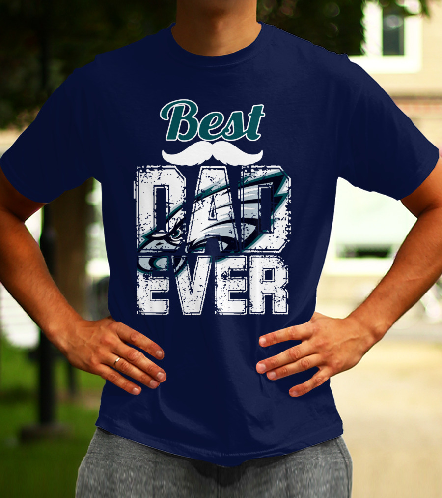 Best Dad Ever Eagles T-Shirt