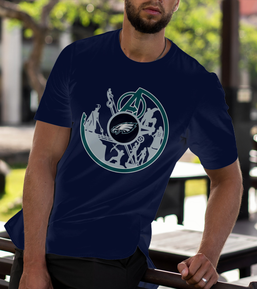 Eagles Avengers Silhouette Crossover T-Shirt