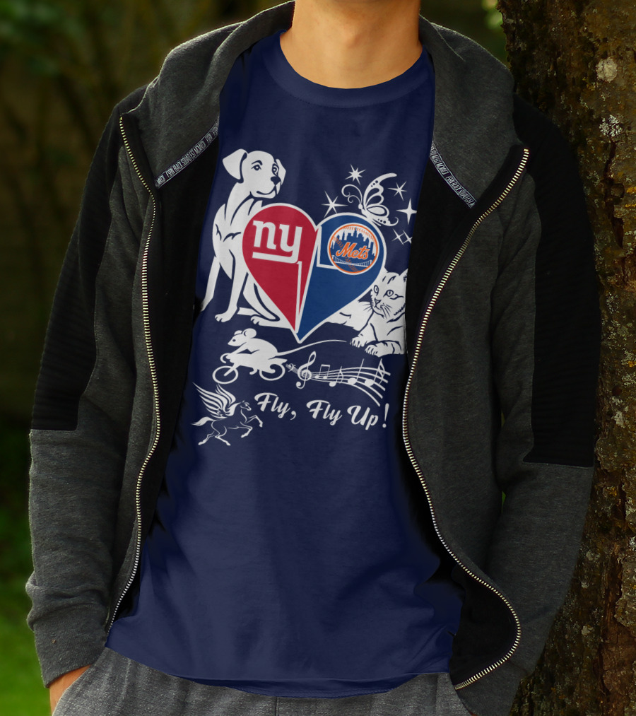 Ny Giants Mets Fly Fly Up T-Shirt