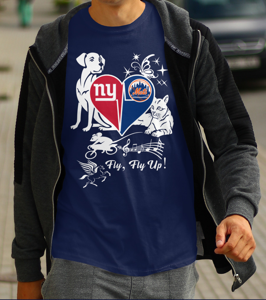 Ny Giants Mets Fly Fly Up T-Shirt