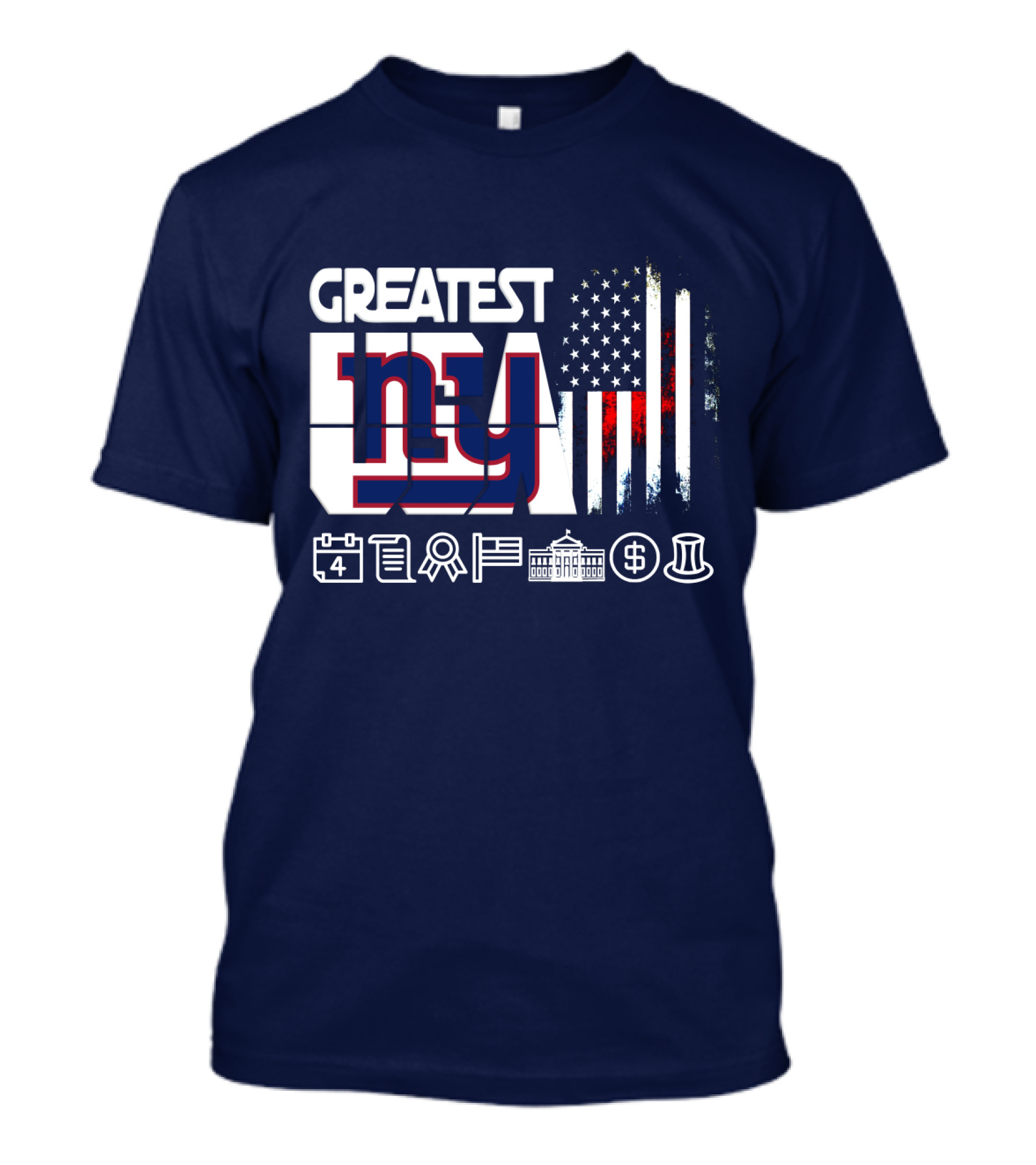 Greatest Ny American Icons And Symbols Collection T-Shirt