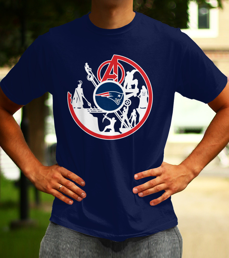 New England Patriots Avengers Crossover T-Shirt