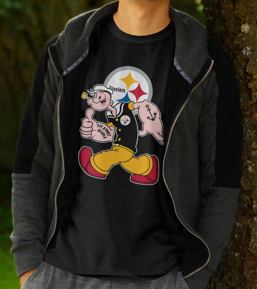 Steelers Popeye My Story Begins T-Shirt