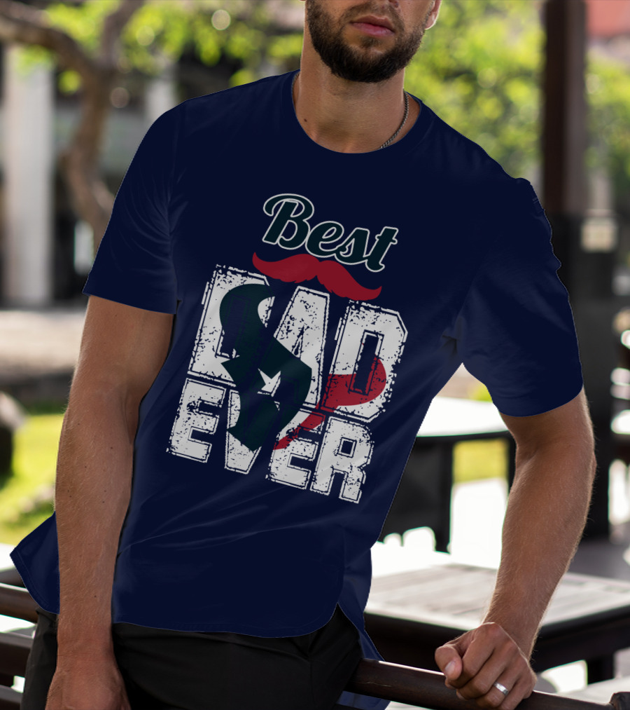 Best Dad Ever Texans T-Shirt