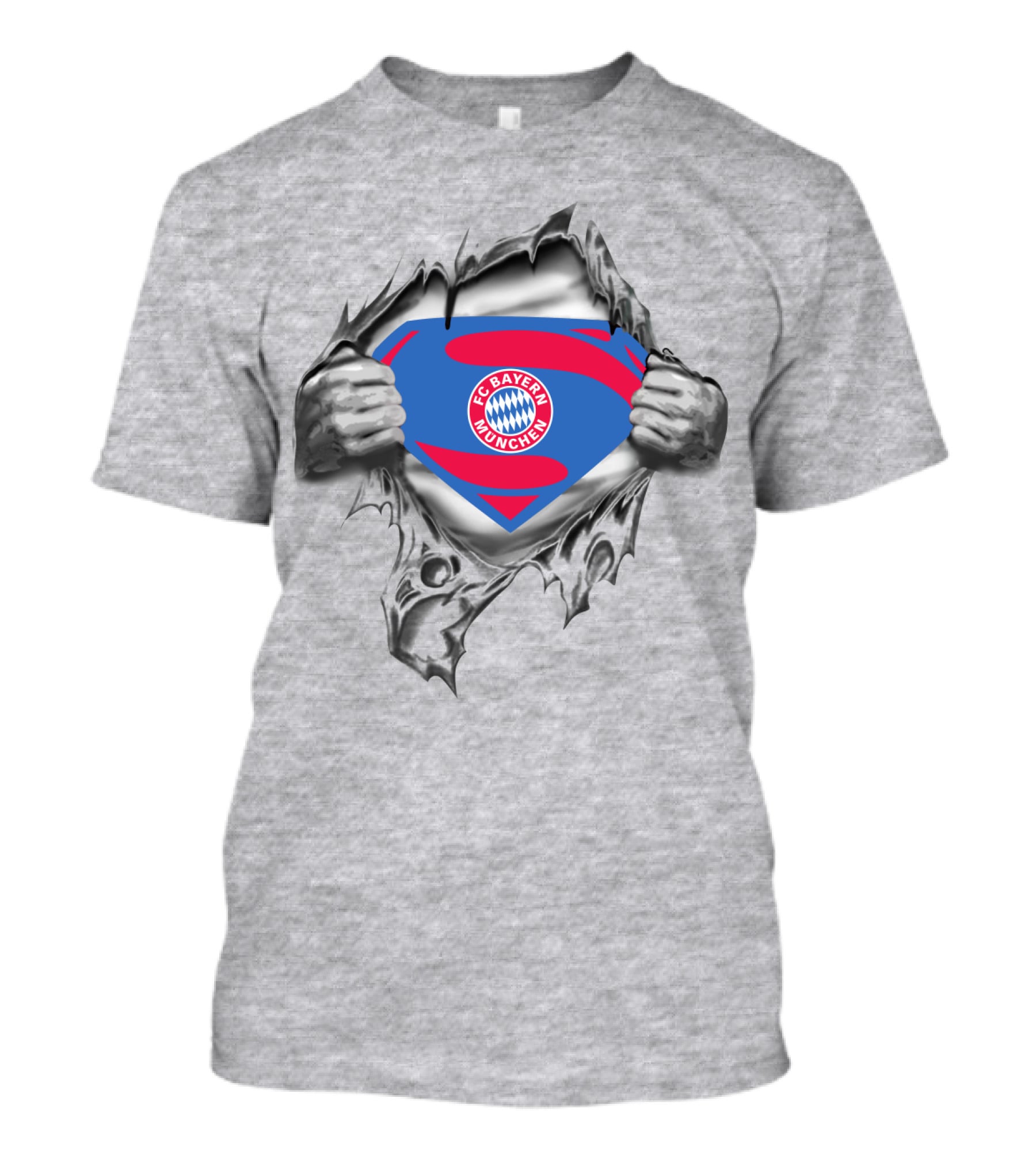 Fc Bayern München Superman Logo Burst T-Shirt