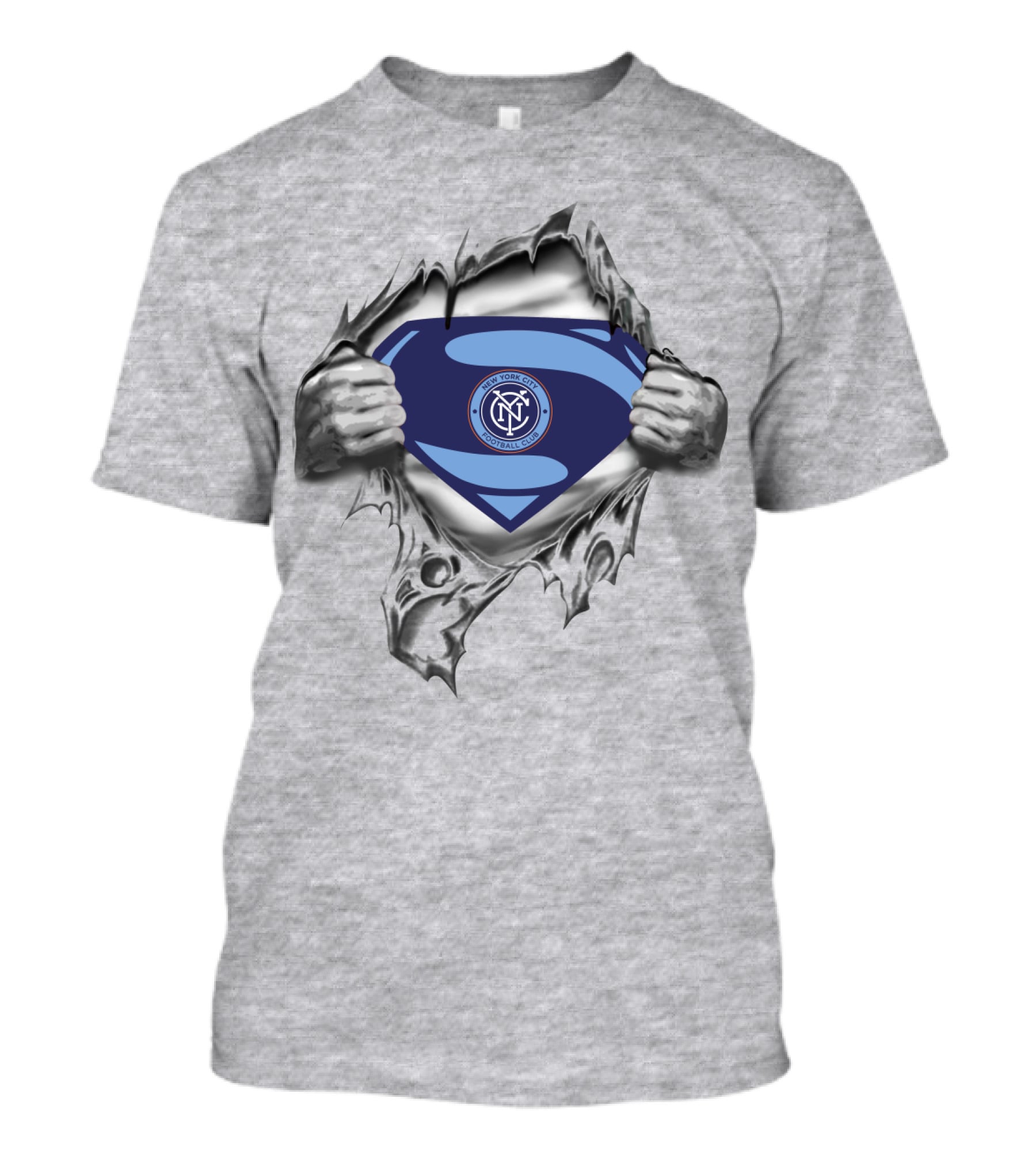 Superman Nyc Crest New York City Fc T-Shirt