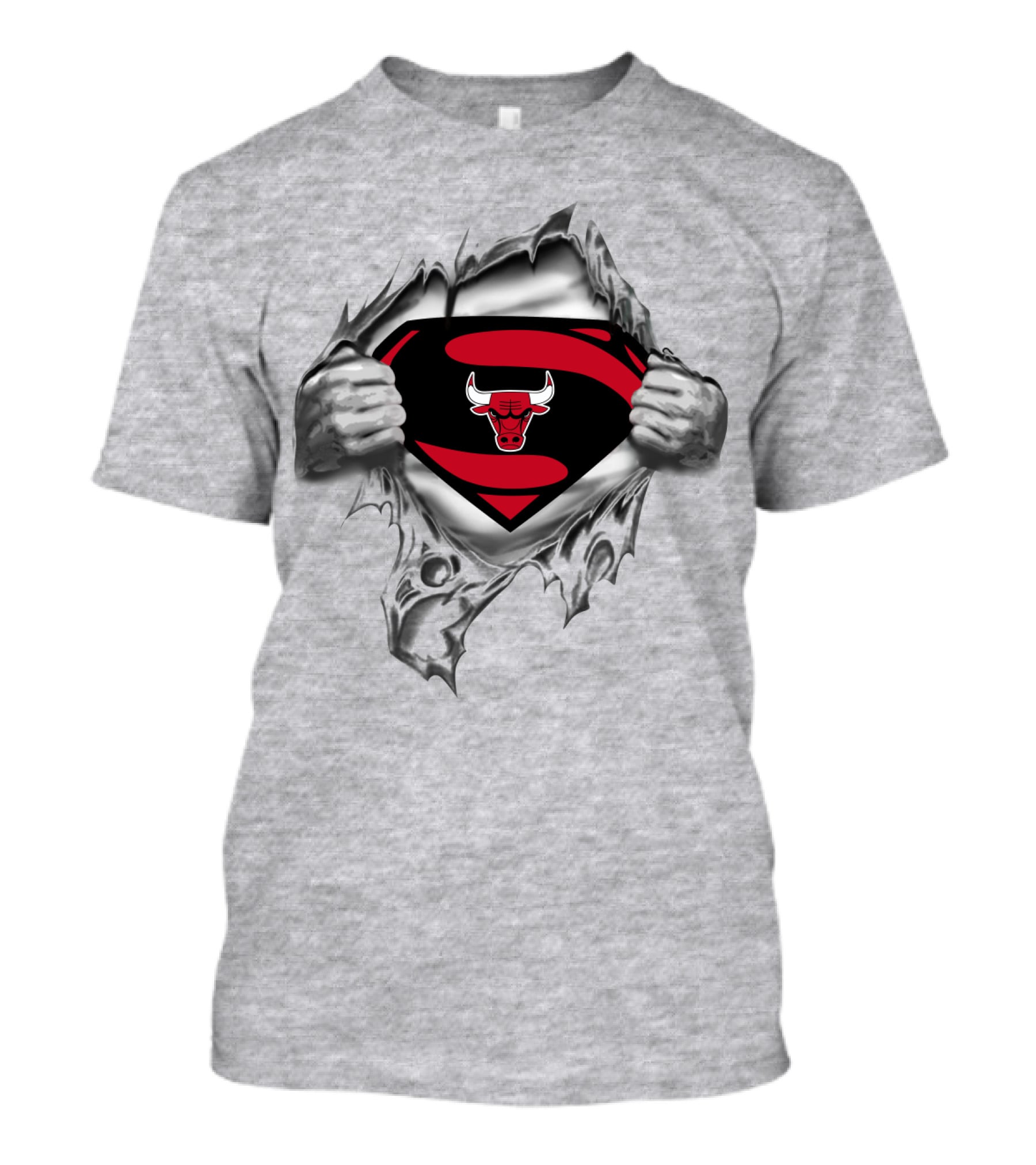 Chicago Bulls Superman Logo Fusion T-Shirt