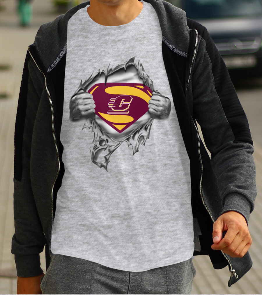 Central Michigan Chippewas Superhero T-Shirt