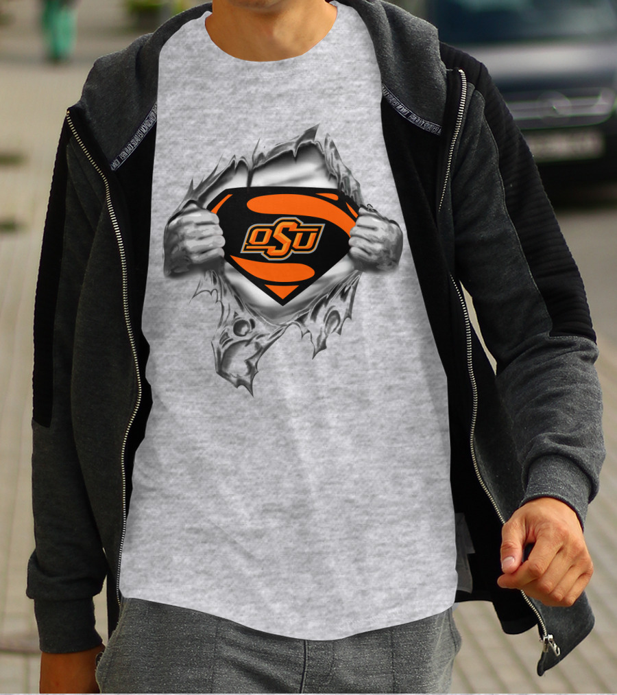 Osu Oklahoma State Cowboys Superman T-Shirt