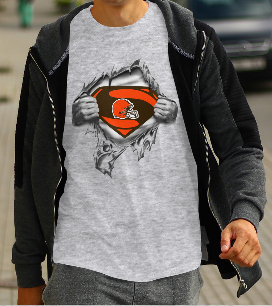 Cleveland Browns Superman Logo Mashup T-Shirt