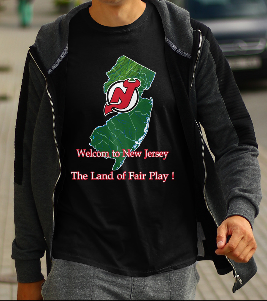 Welcome To New Jersey Devils The Land Of Fair Play T-Shirt