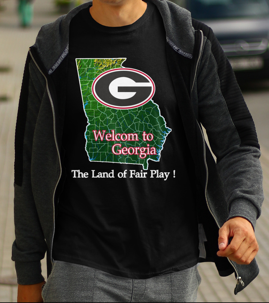 Georgia Bulldogs Welcome To Georgia The Land Of Fair Play T-Shirt