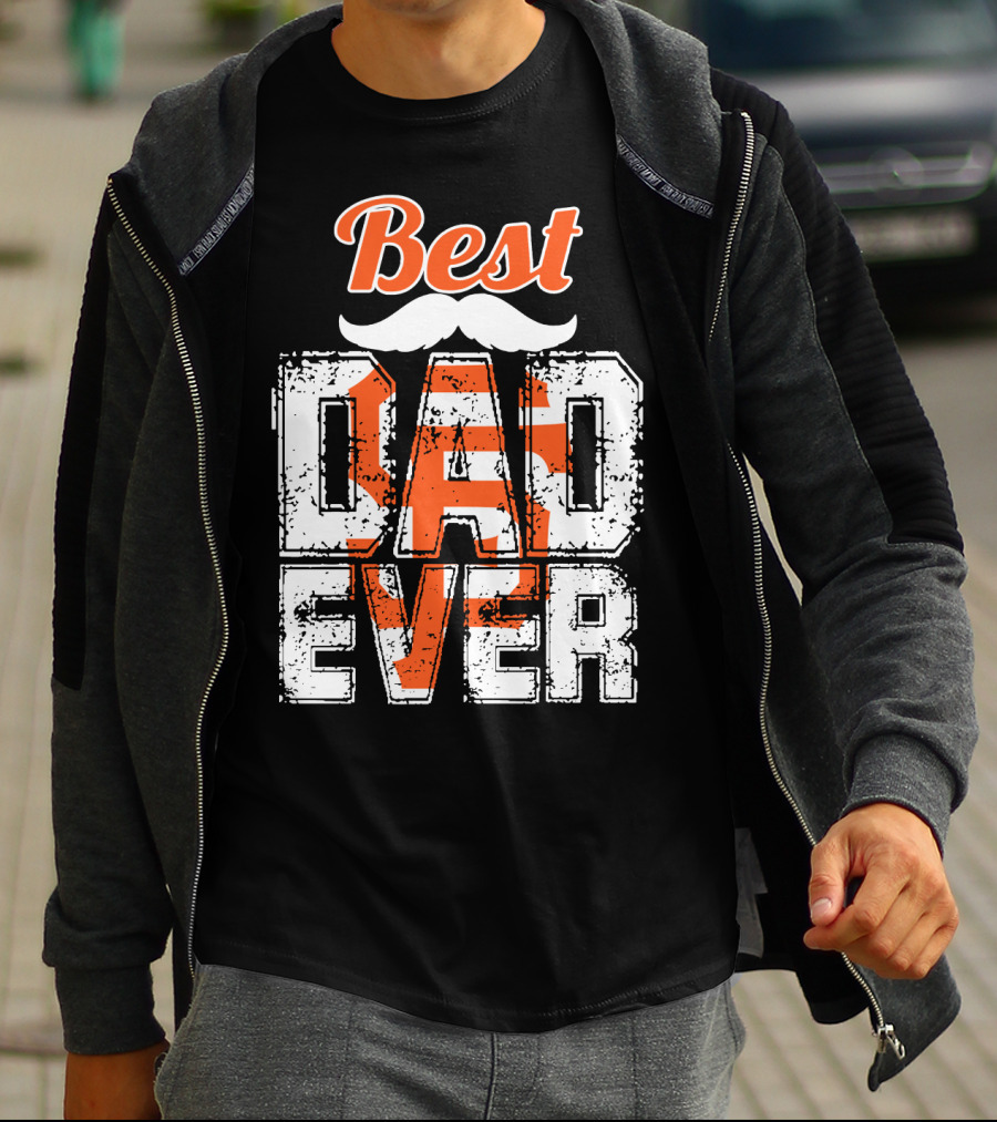 Best Dad Ever Giants Fan T-Shirt