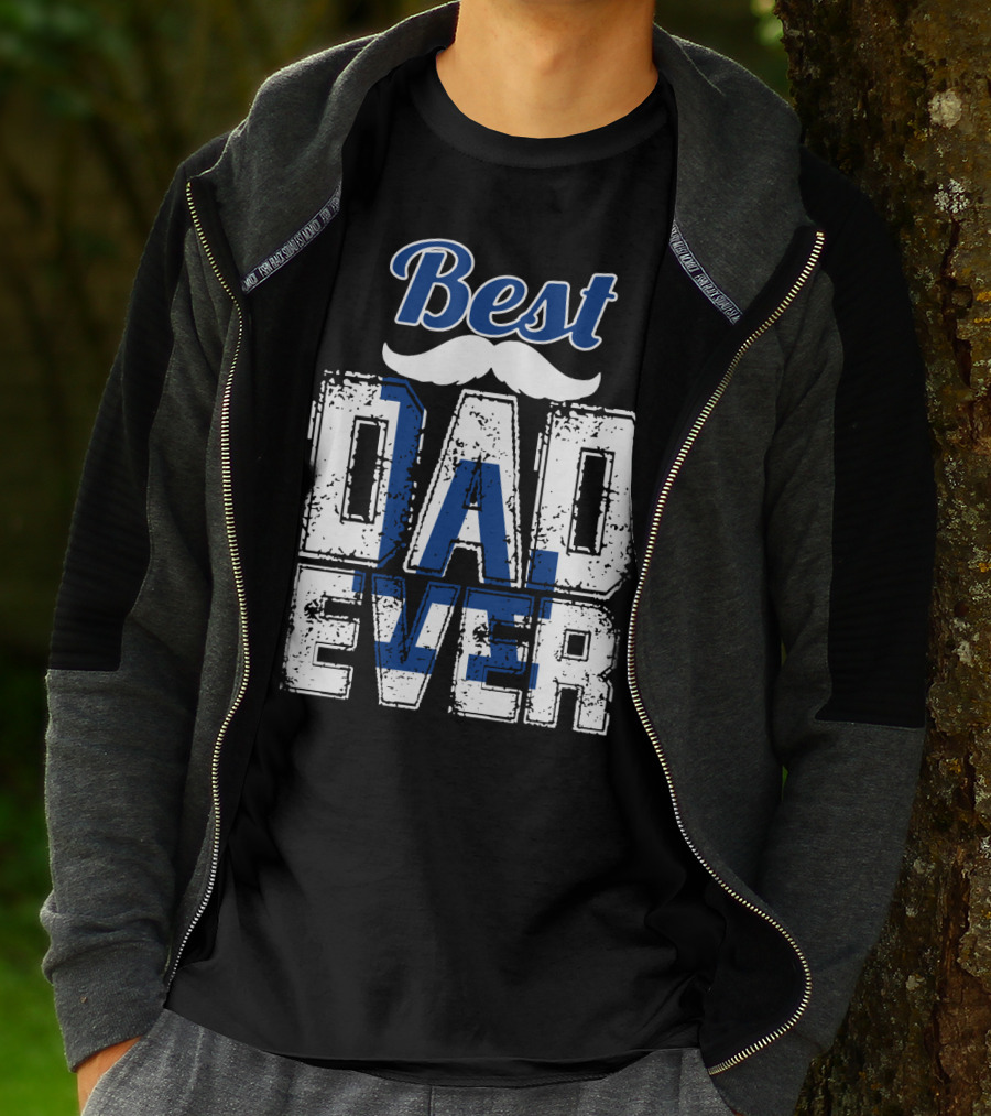 Best Dad Ever Dodgers T-Shirt