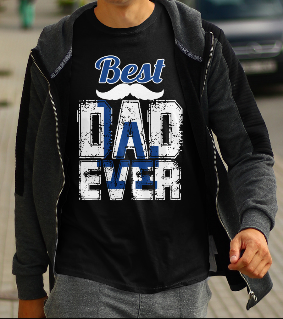 Best Dad Ever Dodgers T-Shirt