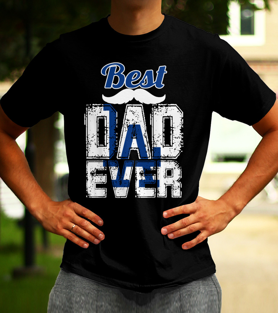 Best Dad Ever Dodgers T-Shirt