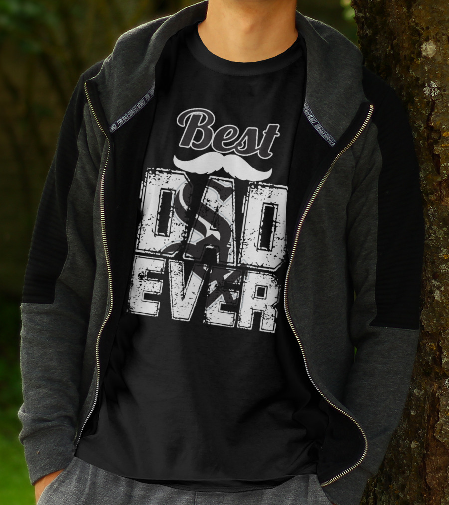 Best Dad Ever White Sox T-Shirt