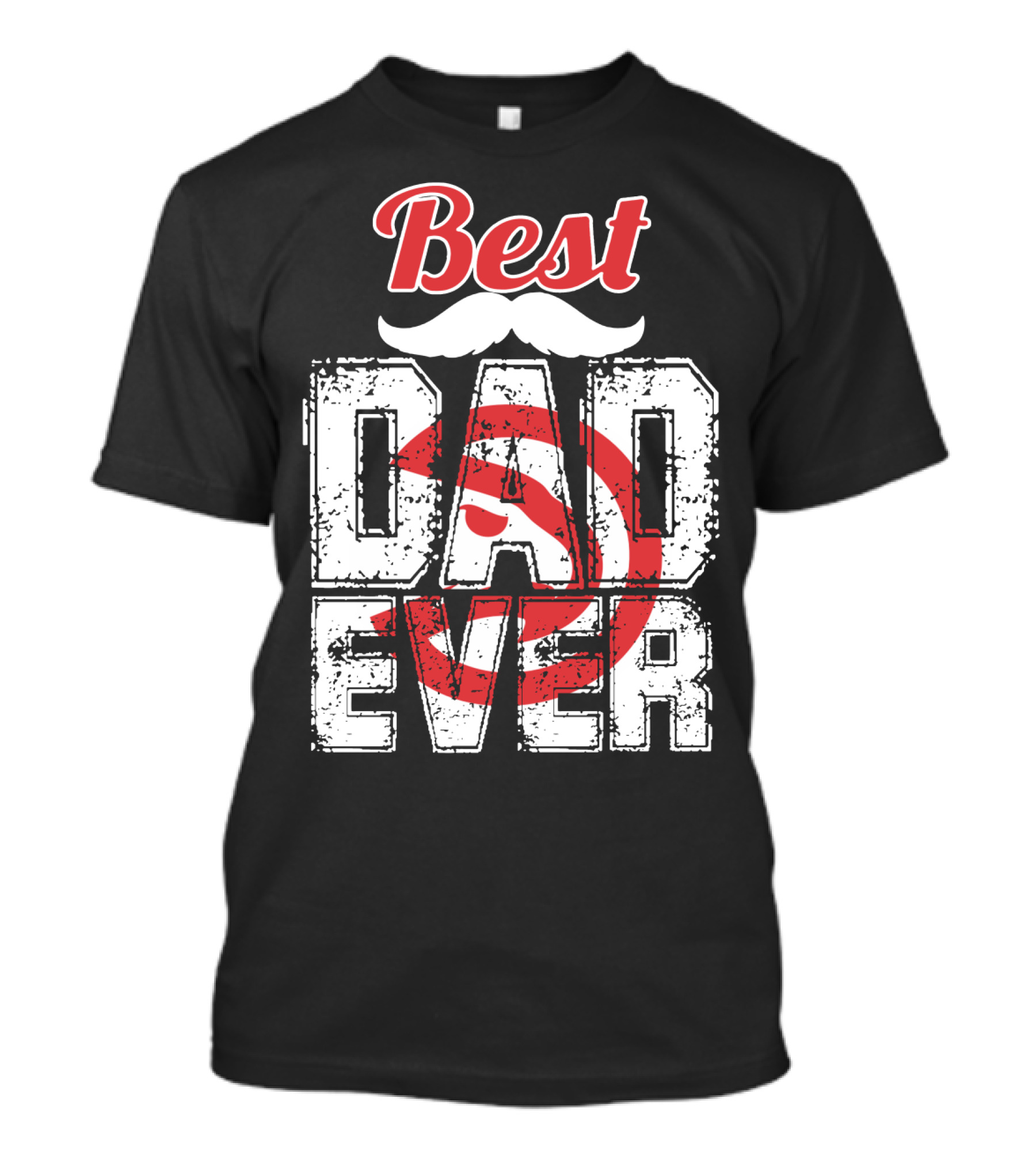 Best Dad Ever Hawks Badge T-Shirt