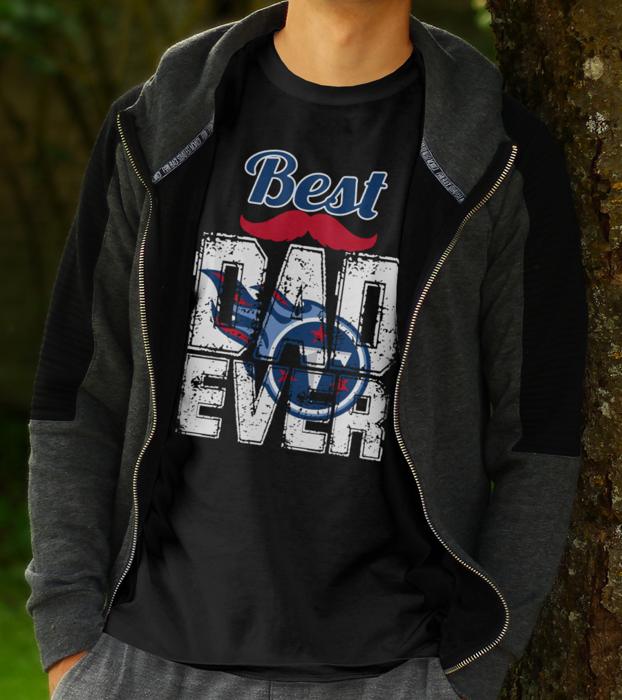 Best Dad Ever Titans Football T-Shirt