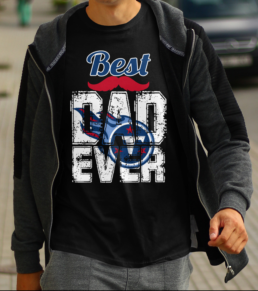 Best Dad Ever Titans Football T-Shirt
